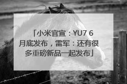 小米官宣：YU7 6月底发布，雷军：还有很多重磅新品一起发布