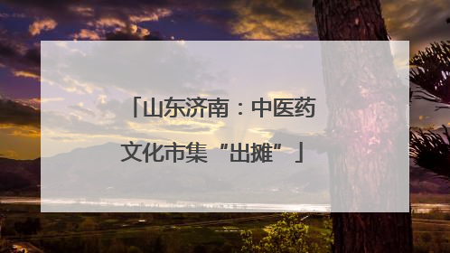 山东济南：中医药文化市集“出摊”