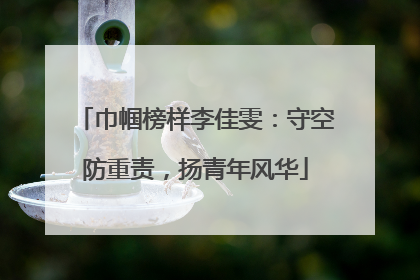 巾帼榜样李佳雯：守空防重责，扬青年风华