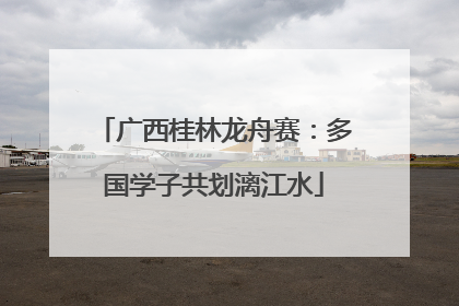 广西桂林龙舟赛：多国学子共划漓江水