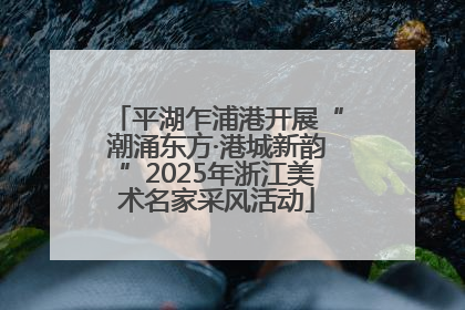 平湖乍浦港开展“潮涌东方·港城新韵”2025年浙江美术名家采风活动