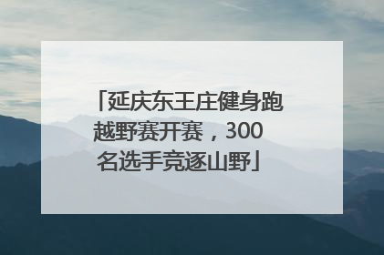 延庆东王庄健身跑越野赛开赛，300名选手竞逐山野