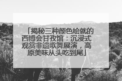 揭秘三种颜色绘就的西博会甘孜馆：沉浸式观赏非遗歌舞展演，高原美味从头吃到尾