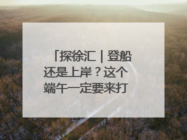 探徐汇｜登船还是上岸？这个端午一定要来打卡上海西岸！