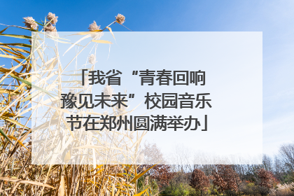 我省“青春回响 豫见未来”校园音乐节在郑州圆满举办