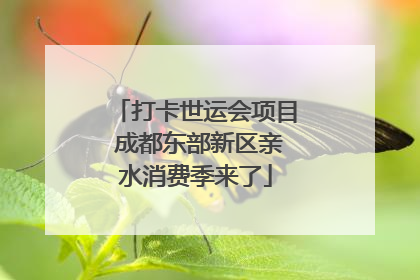 打卡世运会项目 成都东部新区亲水消费季来了
