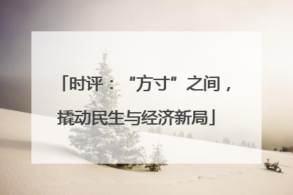 时评：“方寸”之间，撬动民生与经济新局