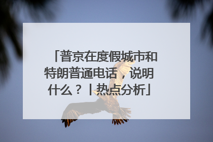普京在度假城市和特朗普通电话，说明什么？丨热点分析