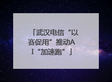 武汉电信“以赛促用”推动AI“加速跑”