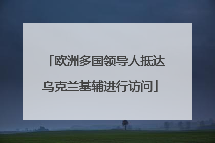 欧洲多国领导人抵达乌克兰基辅进行访问