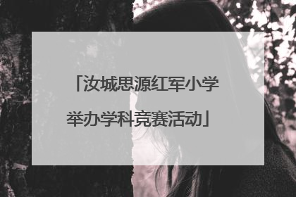 汝城思源红军小学举办学科竞赛活动