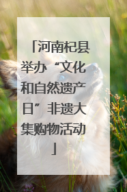 河南杞县举办“文化和自然遗产日”非遗大集购物活动