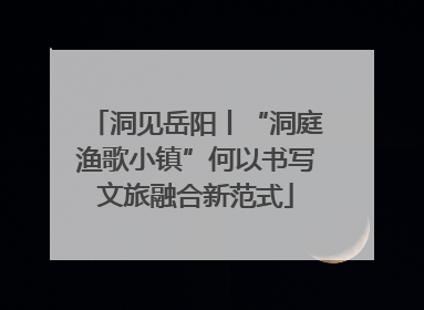 洞见岳阳丨“洞庭渔歌小镇”何以书写文旅融合新范式