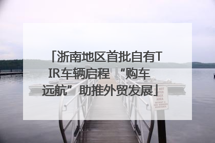 浙南地区首批自有TIR车辆启程 “购车远航”助推外贸发展