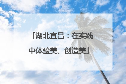 湖北宜昌：在实践中体验美、创造美