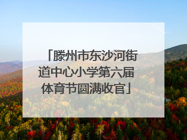 滕州市东沙河街道中心小学第六届体育节圆满收官