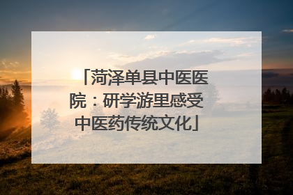 菏泽单县中医医院：研学游里感受中医药传统文化