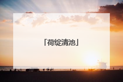 荷绽清池