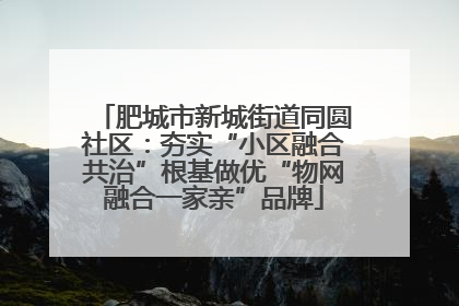 肥城市新城街道同圆社区：夯实“小区融合共治”根基做优“物网融合一家亲”品牌