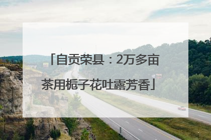 自贡荣县：2万多亩茶用栀子花吐露芳香