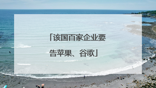 该国百家企业要告苹果、谷歌