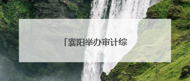 襄阳举办审计综合工作培训班