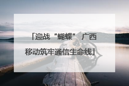迎战“蝴蝶” 广西移动筑牢通信生命线