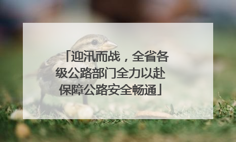 迎汛而战，全省各级公路部门全力以赴保障公路安全畅通