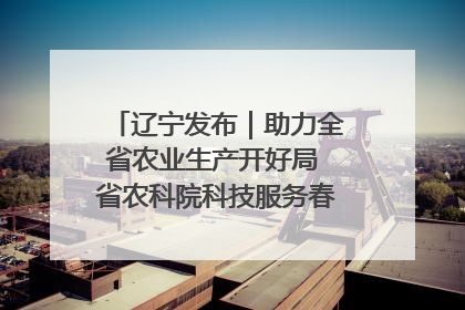 辽宁发布｜助力全省农业生产开好局 省农科院科技服务春耕备耕成效显著