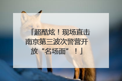 超酷炫！现场直击南京第三波次警营开放“名场面”！