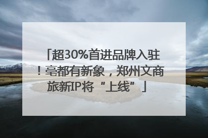 超30%首进品牌入驻！亳都有新象，郑州文商旅新IP将“上线”
