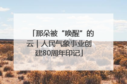 那朵被“唤醒”的云｜人民气象事业创建80周年印记