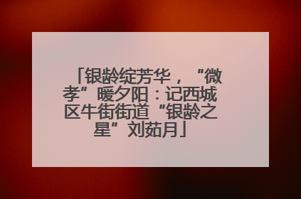 银龄绽芳华，“微孝”暖夕阳：记西城区牛街街道“银龄之星”刘茹月