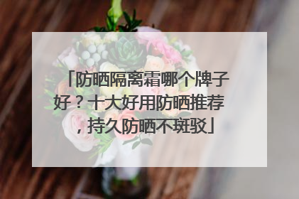 防晒隔离霜哪个牌子好？十大好用防晒推荐，持久防晒不斑驳