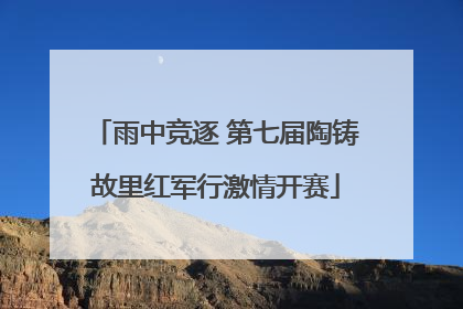 雨中竞逐 第七届陶铸故里红军行激情开赛