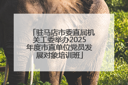 驻马店市委直属机关工委举办2025年度市直单位党员发展对象培训班