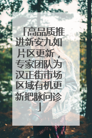 高品质推进新安九如片区更新，专家团队为汉正街市场区域有机更新把脉问诊