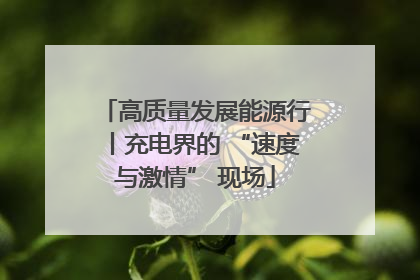 高质量发展能源行丨充电界的 “速度与激情” 现场