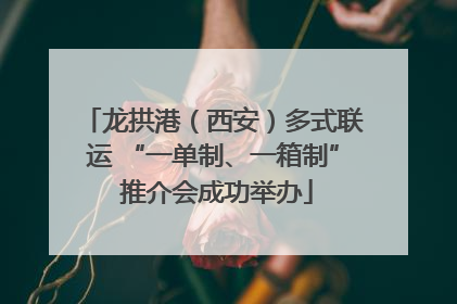 龙拱港（西安）多式联运 “一单制、一箱制” 推介会成功举办