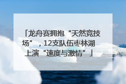 龙舟赛拥抱“天然竞技场”，12支队伍枣林湖上演“速度与激情”