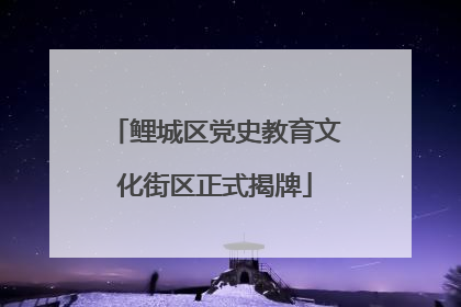 鲤城区党史教育文化街区正式揭牌