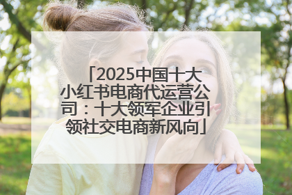2025中国十大小红书电商代运营公司：十大领军企业引领社交电商新风向