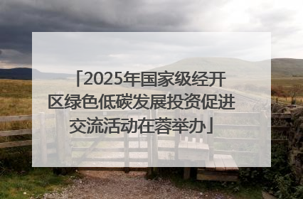 2025年国家级经开区绿色低碳发展投资促进交流活动在蓉举办