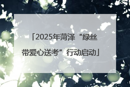 2025年菏泽“绿丝带爱心送考”行动启动
