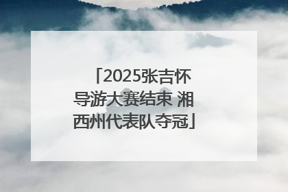 2025张吉怀导游大赛结束 湘西州代表队夺冠