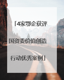 4家鄂企获评国资委价值创造行动优秀案例