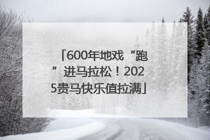 600年地戏“跑”进马拉松！2025贵马快乐值拉满