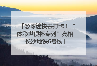 @球迷快去打卡！“体彩世俱杯专列”亮相长沙地铁6号线